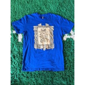 My Father Cigars Graphic T Shirt Blue Next Level Apparel Mens Large